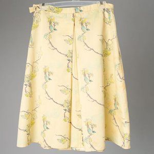 Vintage Skirt with Blue Birds